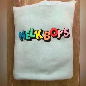 NELK BOYS HOODIE LIGHT BLUE SIZE M